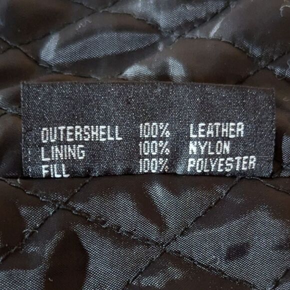 FMC Men's 48 Motorcycle Biker Jacket 100% Leather in Black - Picture 8 of 8